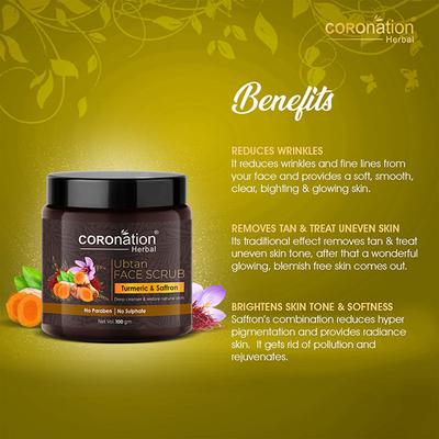 COROnation Herbal Ubtan Face Scrub 100 gm - Scrubs & Exfoliants