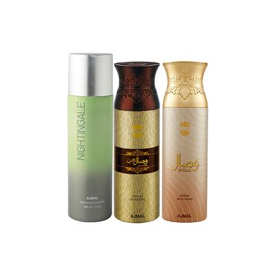 Ajmal 1 Persuade, 1 Ajmal Wisal Dhahab And 1 Wisal Deodorants Pack of 3 200 ml - Deodorants/Roll-Ons