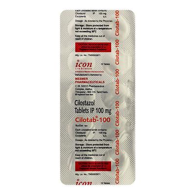 Cilotab 100mg Tablet 10'S - Intermittent Claudication-Per