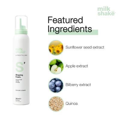 Milk Shake Lifestyling Shaping Foam 200 ml - Clays & Mousses