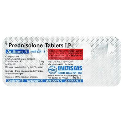Acticort 5mg Tablet 10'S - Hormonal Therapy-Cor