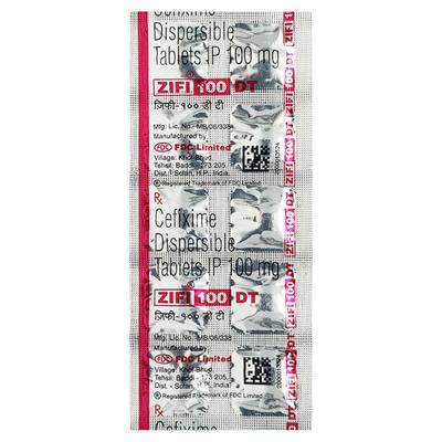 Zifi DT 100mg Tablet 10'S - Bacterial Infections-Cep