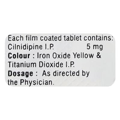 Cildip 5mg Tablet 10'S - Hypertension-Cal