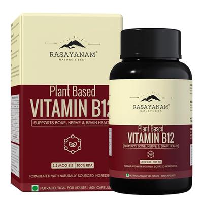 Rasayanam Plant Based Vitamin B12 Capsules 60 s - Multi-Vitamins