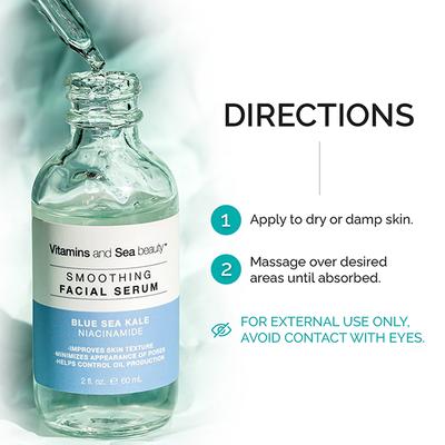 Vitamins And Sea Beauty Blue Sea Kale and Niacinamide Serum for Face, Oil Control 60 ml - Face Serum