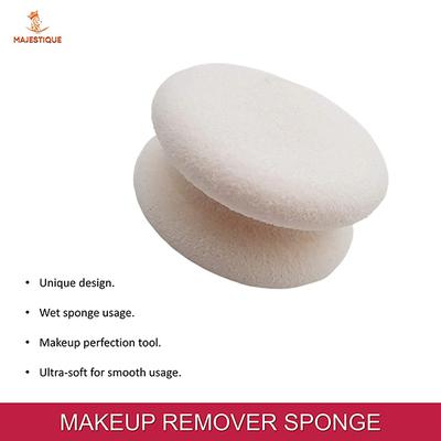 Majestique MakeUp Remover Sponge, Facial Cleansing Pad Sponge for Face Cleansing and Exfoliating - Multicolor 1's - Facial Wipes & Tissues