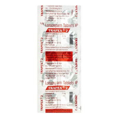 Trapex 2mg Tablet 10'S - Anxiety-Anx