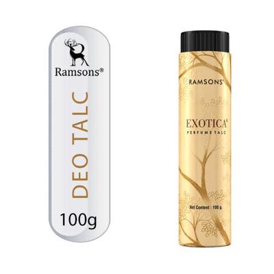 RAMSONS Exotica 1 Eau De Parfum 100ml, 1 Deodorant Spray 200ml & 1 Talcum Powder 100gm 3's - Perfumes (Edt/Edp)