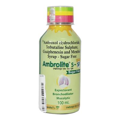 AMBROLITE S SF Syrup 100ml - Cough And Cold-Cou