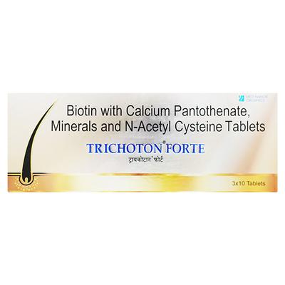 Trichoton Forte Tablet 10'S - Supplements-Vam