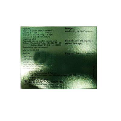 NATVIE 400 Capsule 15's - Supplements-Vit