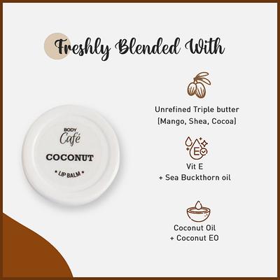 Bodycafe Coconut Lip Balm 10 gm - Lip Balms