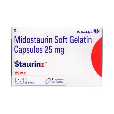 STAURINZ 25mg Soft Gelatin Capsule 28's - Cancer Oncology-Tar