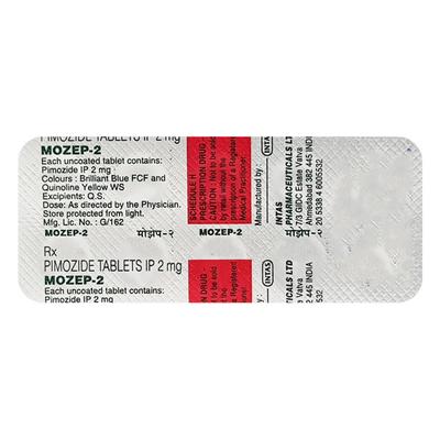 Mozep 2mg Tablet 10'S - Psychosis-Ans