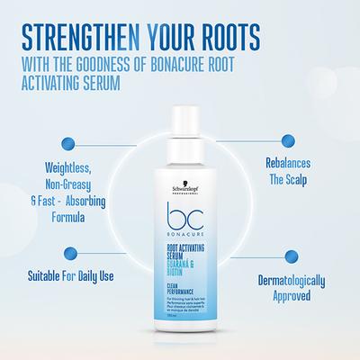 Schwarzkopf Professional Root Activating Serum For Thinning Hair With Guarana + Biotin 100 ml - Hair Serums