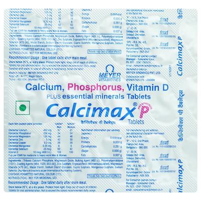 Calcimax P Tablet 15'S - Supplements-Cal