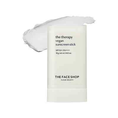 The Face Shop The Therapy Vegan Sunscreen Stick SPF50+ 18 gm - Face Sunscreen