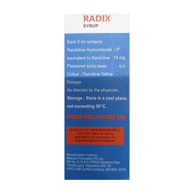 RADIX Syrup 100ml - Ulcer/Reflux/Flatulence-Aaa