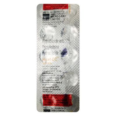 HICET DC Tablet 10's - Cough And Cold-Cou