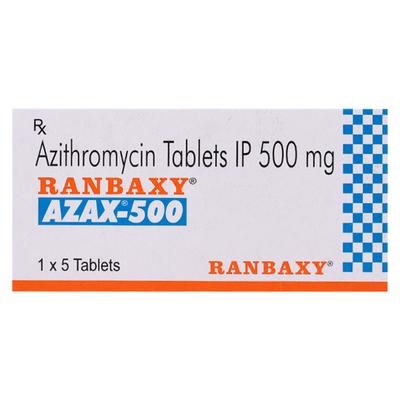 AZAX 500 Tablet 5's - Bacterial Infections-Mac