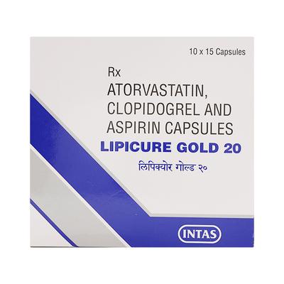 LIPICURE GOLD 20mg Capsule 15's - Blood Clot-Ant