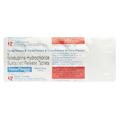 Tidilan Retard 40mg Tablet 10'S - Hypertension-Pvc