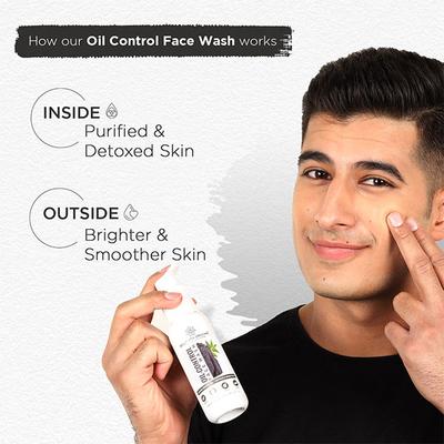 Bella Vita OrganOil-Control Face Wash, Deep Cleansing And Skin Brightening 100 ml - Face Wash & Cleansers