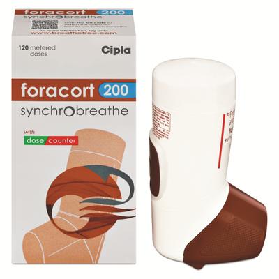 FORACORT 200 SYNCHROBREATHE Inhaler 120md - Asthma/COPD-Ast
