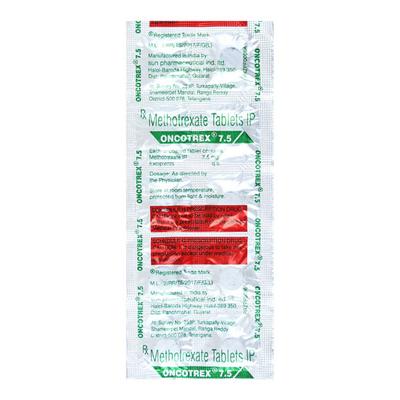 Oncotrex 7.5mg Tablet 10'S - Cancer Oncology-Cyt