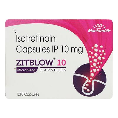Zitblow 10mg Capsule 10'S - Acne-Acn