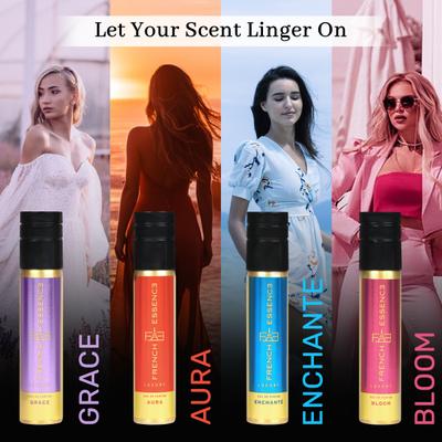 French Essence Gift Set - Eua De Parfume (Grace + Enchante + Bloom + Aura) ( Pack Of 4 x 15 ml) 1's - Perfumes (Edt/Edp)