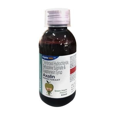 Axalin Green Apple Flavour Expectorant 60ml - Cough And Cold-Cou