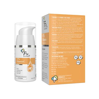 Fixderma 17% Vitamin C Face Serum with Retinol & Niacinamide Face Serum 10 gm - Face Serum