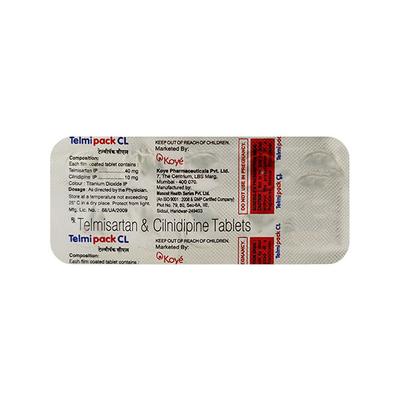 Telmipack CL 40/10mg Tablet 10'S - Hypertension-Ana