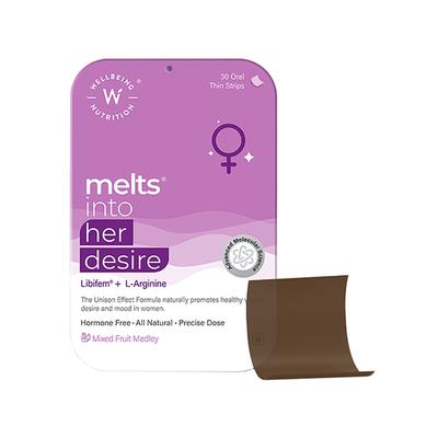 Wellbeing Nutrition Melts Into Her Desire Strips - Refreshing Peppermint 30's - Women Health