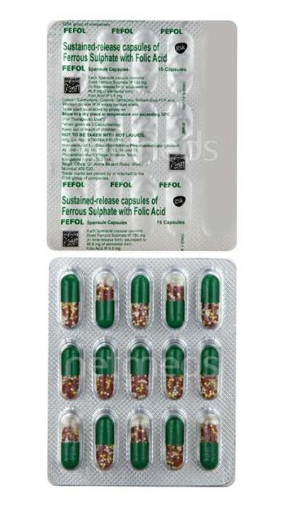 Fefol Spansule Capsule 15'S - Iron Supplement/Anaemia-Vma