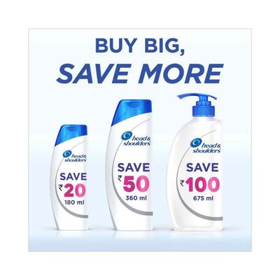Head & Shoulders Anti-Hairfall Anti-Dandruff Shampoo For Women & Men 180 ml - Shampoos