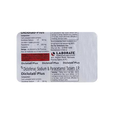 DICLOLAB PLUS Tablet 10's - Pain relief-Nsa