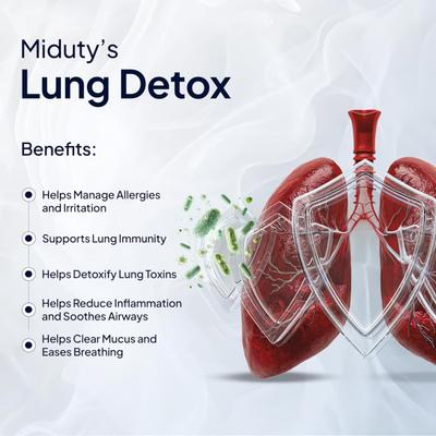Miduty Lung Detox 400 mg Capsule 60's - Vital Health