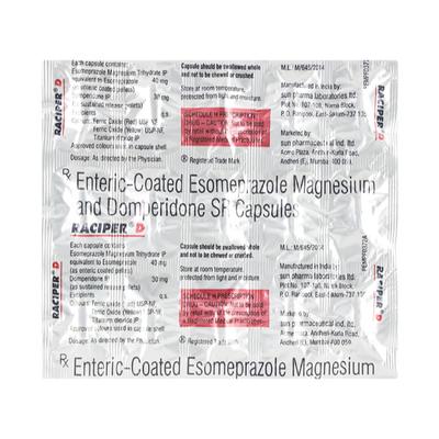 RACIPER D Capsule 15's - Ulcer/Reflux/Flatulence-Aaa