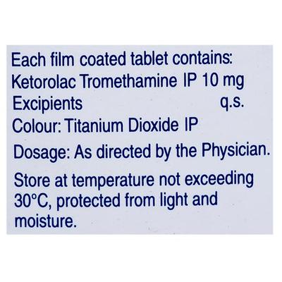 Ketanov 10mg Tablet 10'S - Pain relief-Nsa