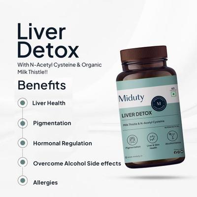 Miduty Liver Detox Capsule 60's - Vital Health