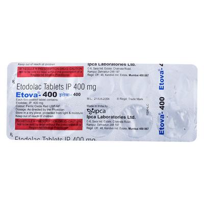 Etova 400mg Tablet 10'S - Arthritis-Non