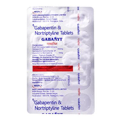 Gabanyt Tablet 10'S - Neuropathic Pain-Dru