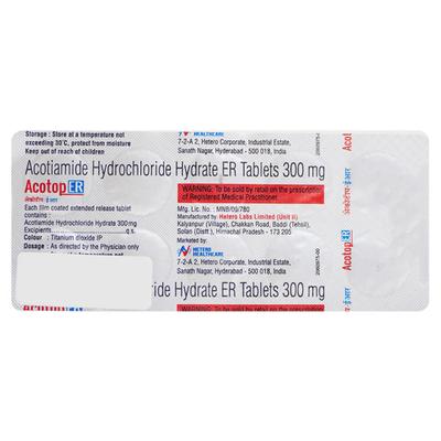 ACOTOP ER 300 Tablet 10's - Gastro Intestinal Motility Disorders-GIT