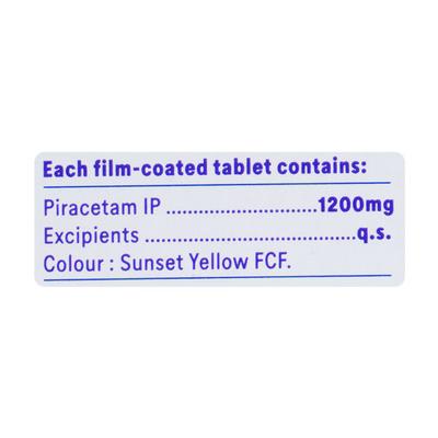 Nootropil 1200 Tablet 10'S - Nootropics And Neurotrophics