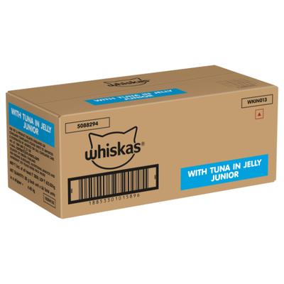 Whiskas Junior Tuna in jelly Pack of 80 g x 56 - Petfood