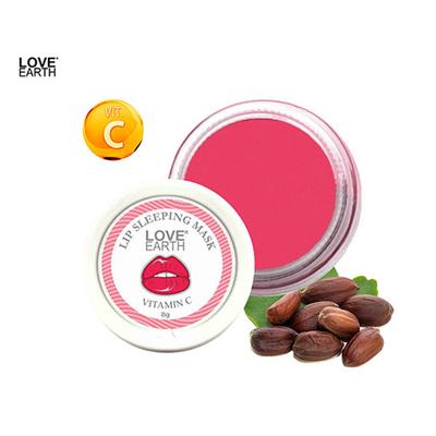 Love Earth Lip Sleeping Mask with Vitamin C & E & Jojoba Oil 8 gm - Lip Stains & Tints