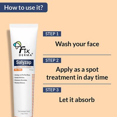 Fixderma Salyzap Gel Day Time 20gm - Face Gels
