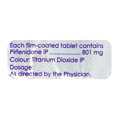 PIRFENEX 801 Tablet 10's - Idiopathic Pulmonary Fibrosis